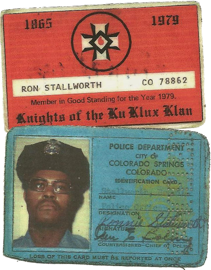 Ron Stallworth Klan Card